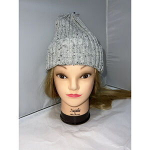 NEW Express Brand Wool Blend Womens Bean Hat Gray Knit